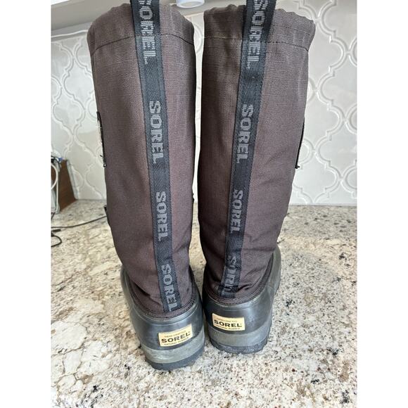 Sorel Boots Womens Size 8 Black Snowfall Insulated Waterproof Tall Lined Snow - Picture 8 of 11